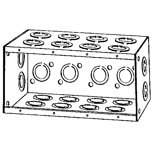 Mayer-EGS M4-350 MSNRY BOX 4 GAND 3-1/2 D-1
