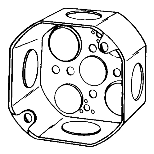 Mayer-EGS 4OD-3/4 BOX OCT 4 IN X 2-1/8 IN-1
